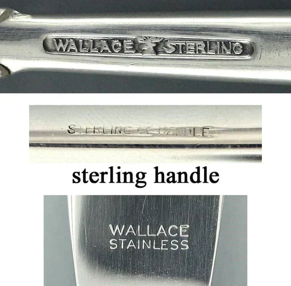 81pc Wallace Grande Baroque Sterling Silver Flatware Set Serves 12