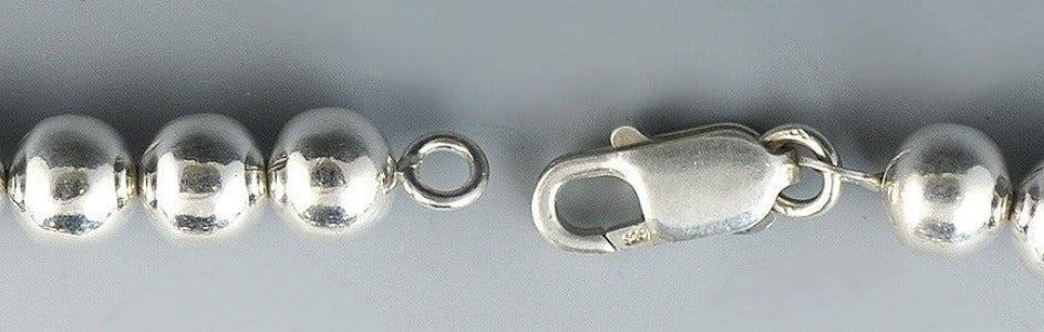 Italian Sterling Silver Necklace w/Chalcedony, Hematite, Rose Quartz, Carnelian