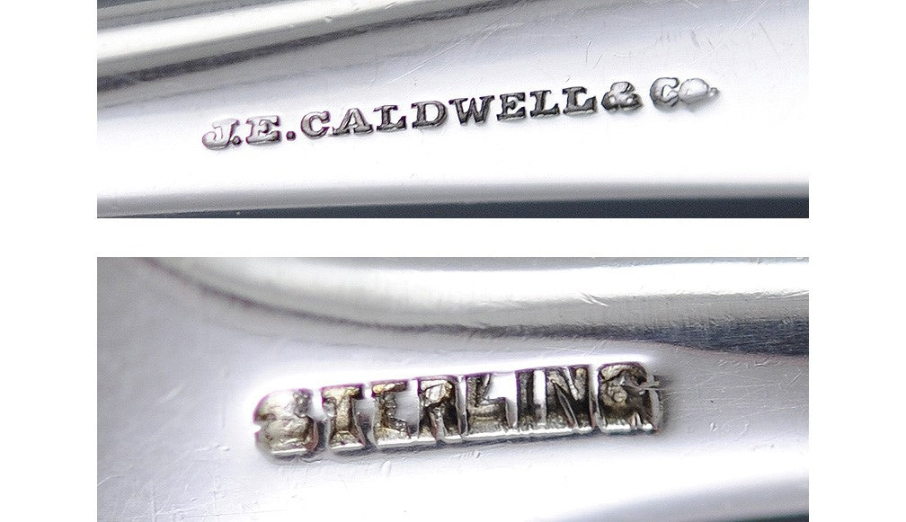 Antique c1880 American Repousse Sterling Silver Asparagus Serving Fork 10"