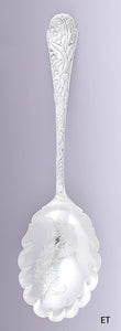 Antique c1880 JB & SM Knowles Sterling Silver Berry Serving Scoop Spoon