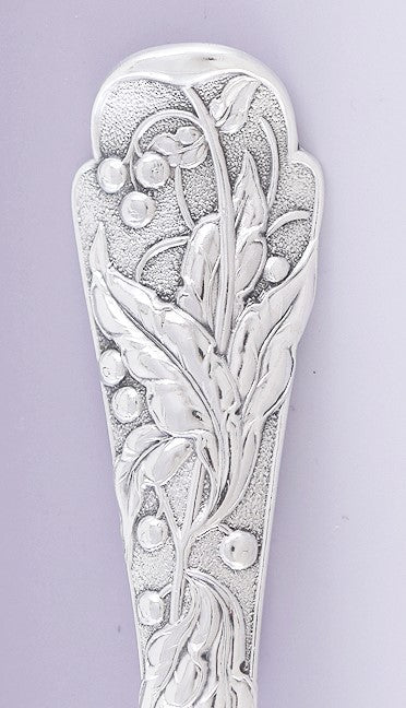 Antique c1880 JB & SM Knowles Sterling Silver Berry Serving Scoop Spoon