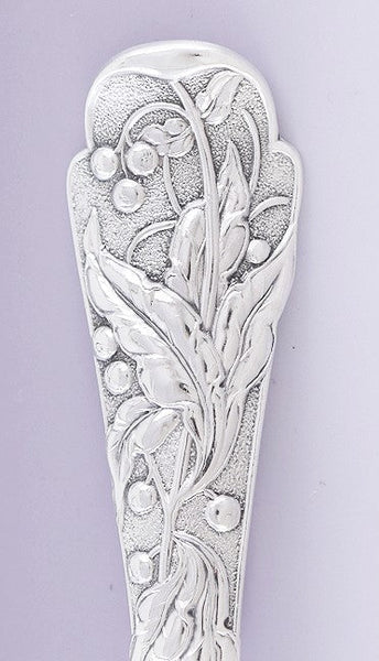 Antique c1880 JB & SM Knowles Sterling Silver Berry Serving Scoop Spoon