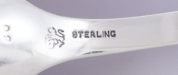 Antique c1880 JB & SM Knowles Sterling Silver Berry Serving Scoop Spoon