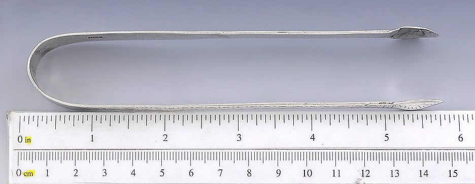 Antique Pair Late 1700s 18th Century Silver Sugar Tongs or Nips