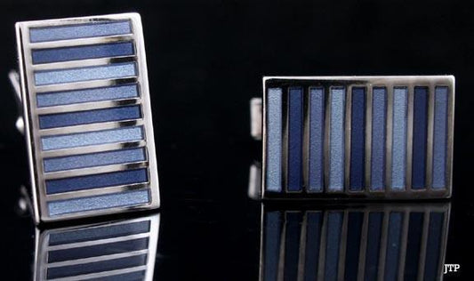 Quality Cufflinks Enameled Sterling Silver Dolan & Bullock