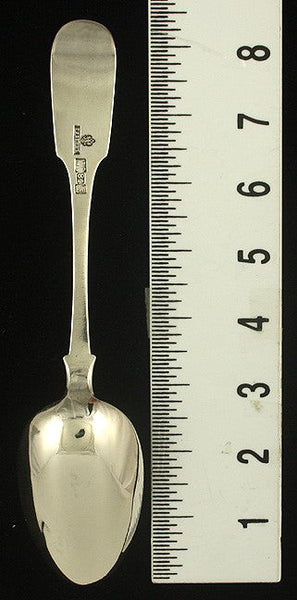 Antique 1862 Russian Silver Moscow Fiddle Serving Spoon 8 1/2"