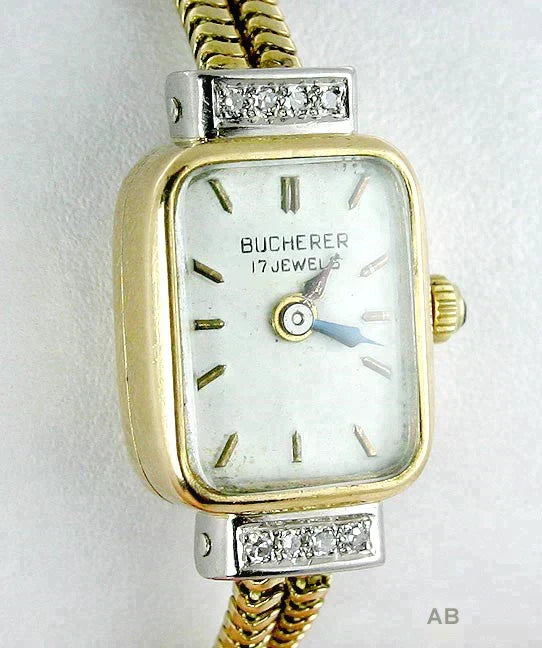 Pretty Bucherer 18K Yellow Gold & Diamond Ladies' Wristwatch