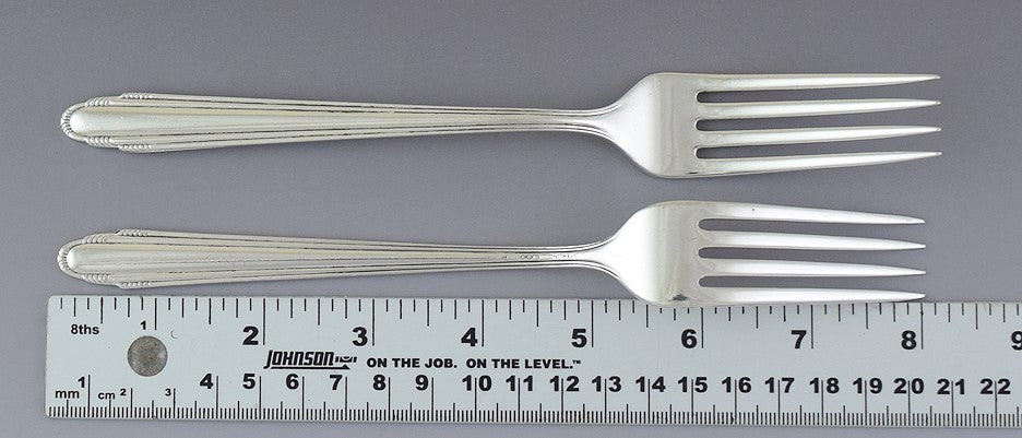 Set 6 Dominick & Haff Sterling Silver Eliel Saarinen Contempora Dinner Forks