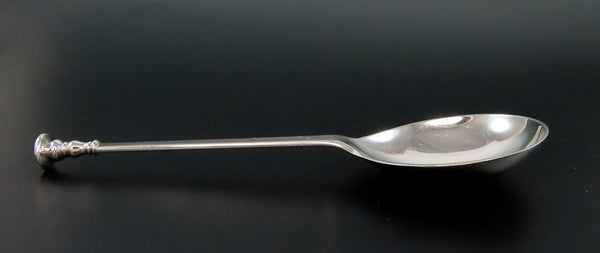 Stylish T Christiansen Sterling Silver Small Serving Spoon round Bowl 6 5/8"