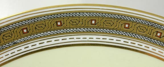 Late 19th Century Hand Painted Butterfly Cabinet Plate