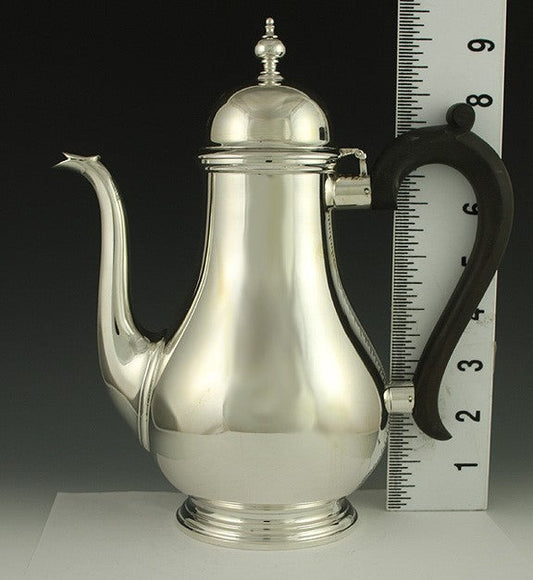 Tiffany & Co 19th Century Georgian Style Sterling Silver Tall Coffee Tea Pot