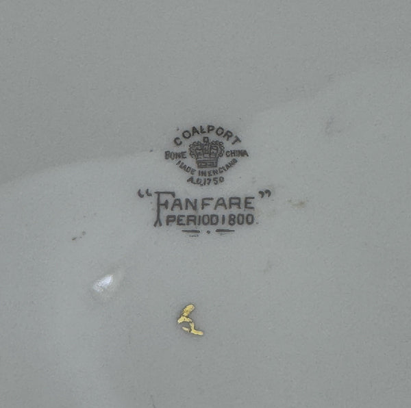 Coalport Fanfare Japan Pattern Round Platter 12 Inches Diameter