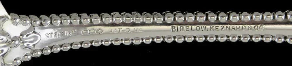 Sterling Silver Dominick Haff Charles II 1894 Dessert/Ice Cream & Serving Spoons