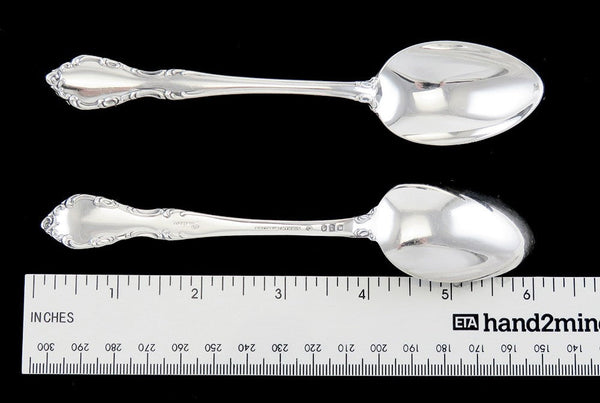 12 Sterling Silver Gorham Chelsea Pattern Teaspoons 6"