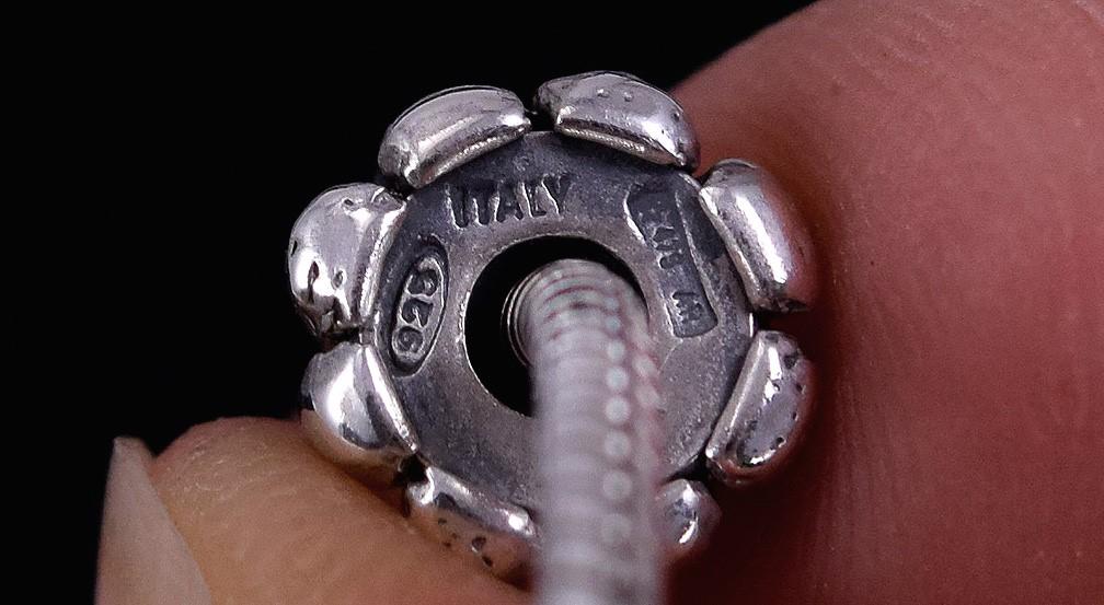 Adorable Small 6" Sterling Silver Chamilia and Others Charm Bracelet Child/Baby