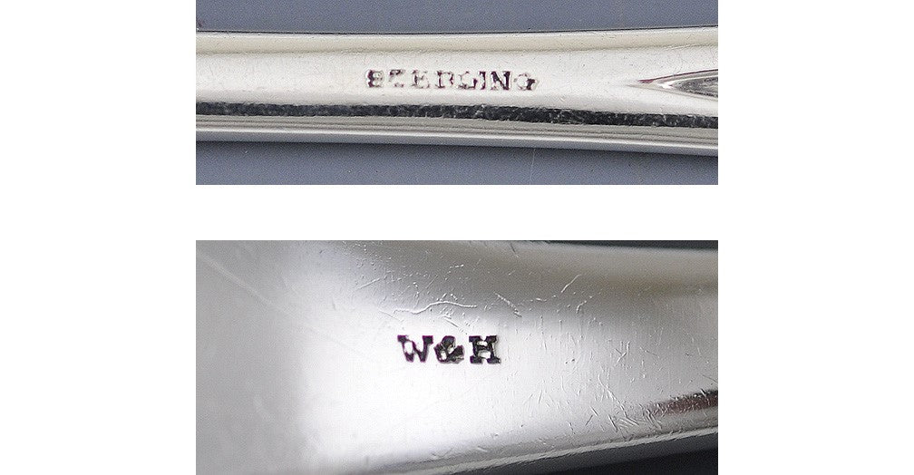 Rare Antique Wood Hughes Celestial Sterling Silver Huge Serving Fork