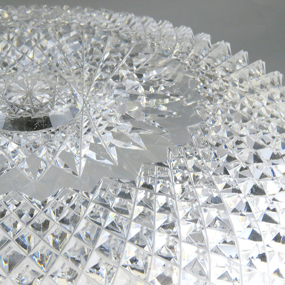 Antique ABP American Brilliant Cut Crystal Glass Serving/Fruit Bowl or Dish 10"