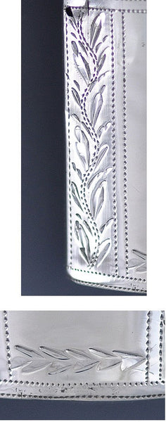 Fine 1801 English Sterling Silver Hand Engraved Leaf Lancet Kit Case Etui Vesta