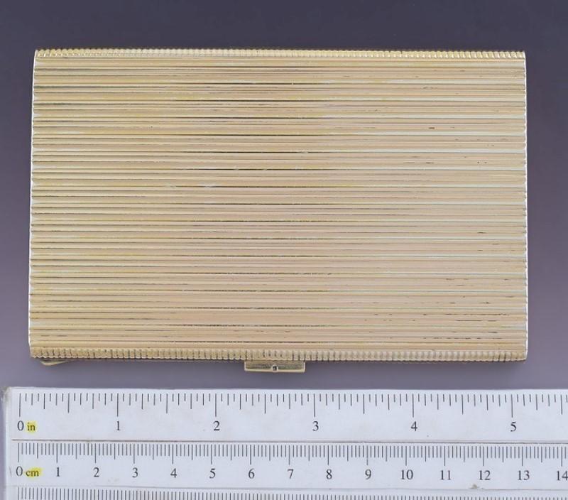 Stylish MCM Sterling Silver Gold Vermeil Cigarette Case