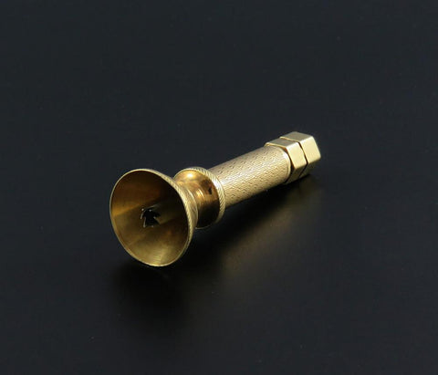 Rare c1920s Dunhill 14k Gold Engraved Cigar Punch Aerator Draw Enhancer
