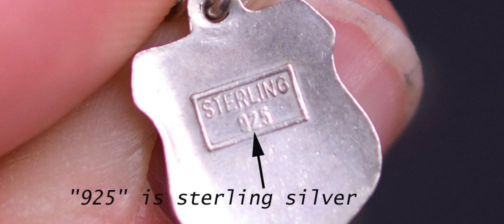 Sterling Silver and Enamel Charm Bracelet w/ 6 Charms of German Places
