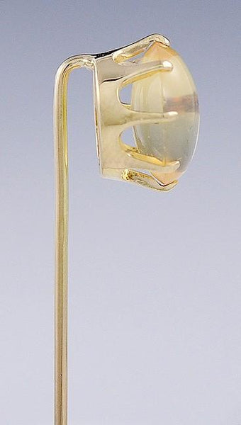 Funky c1890 14k Yellow Gold Jelly Opal Stickpin