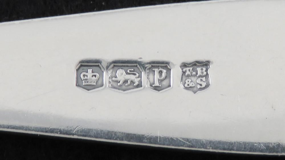 5 Finest Quality 1932 Art Deco English Sterling Silver Citrus Spoons NO MONO