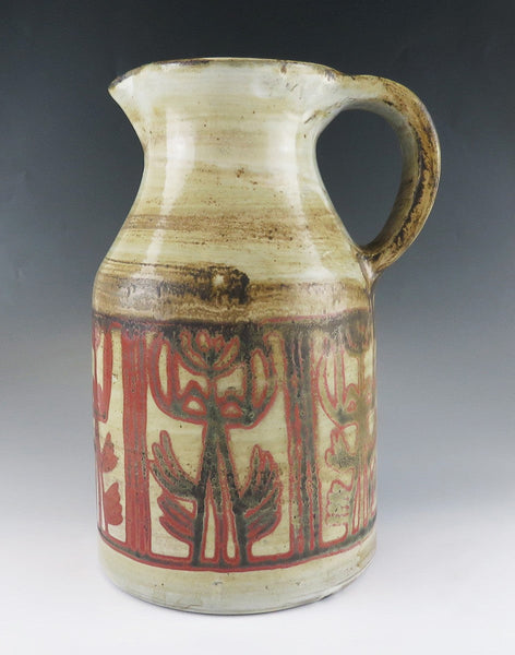 Jacques Pouchain L'Atelier Dieulefit Pichet Faïence Large Earthenware Pitcher