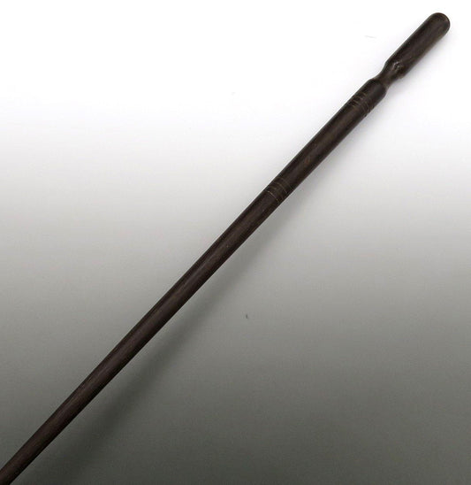 Antique 1880 Victorian English Sterling Silver Turned Wood Tody / Brandy Ladle
