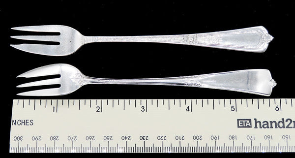 11 Antique Sterling Silver Gorham Domestic 1881 Dessert Forks NO MONO 6"