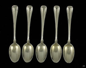 5 Old Antique Gorham Old French 1904 Threaded Handle Demitasse Spoons R Mono
