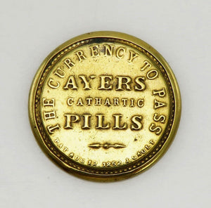 3 Cent Gold Civil War Stamp Ayers Cathartic Pills Full Mica Long Arrows