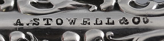 Fine Whiting Louis XV 1891 Sterling Silver Serving Fork 8 3/4"