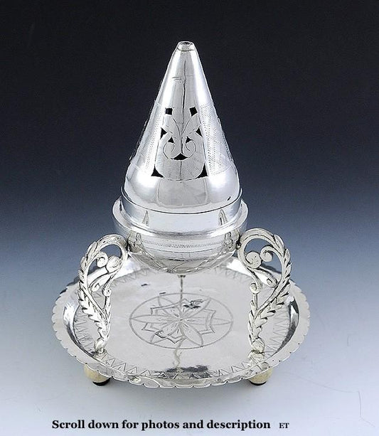 Vintage Middle Eastern Turkish Silver Incense Burner