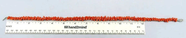 1850 to 1880 Victorian Coral Dumbell Style Necklace