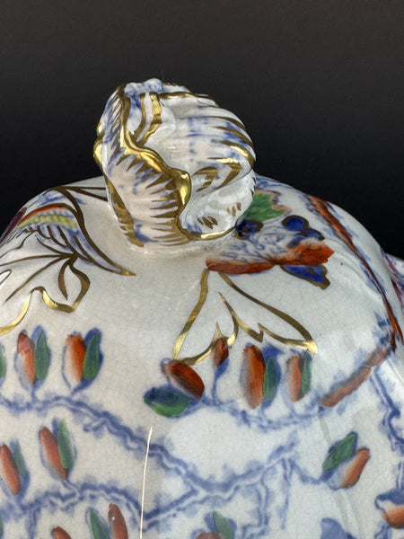 Fine c1920s Mason's Ironstone China Flying Bird Covered Bowl Tureen Serving Dish