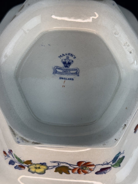 Fine c1920s Mason's Ironstone China Flying Bird Covered Bowl Tureen Serving Dish