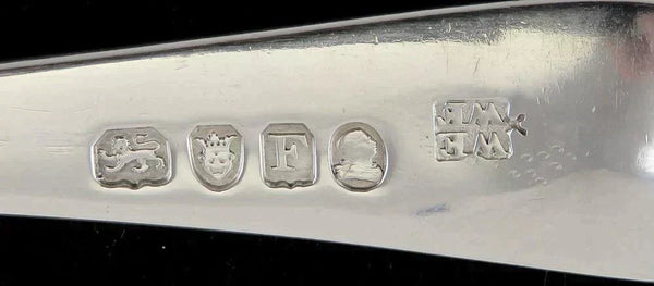 Antique English Georgian Sterling Silver In Hocs Signo Vinces Gravy/Sauce Ladle