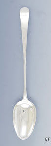 Fine 1783 English Georgian Sterling Silver Stuffing Platter Serving Spoon 11.5"