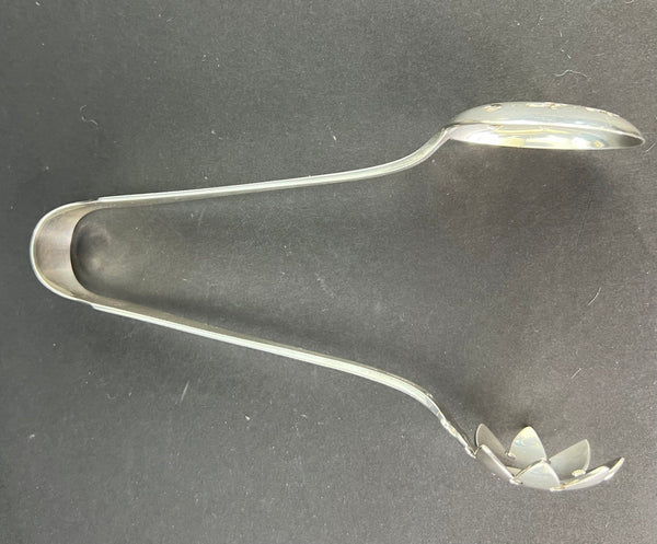 Fine Durgin/Gorham Sterling Silver Fairfax 6.75" Ice Tongs Gothic M Mono