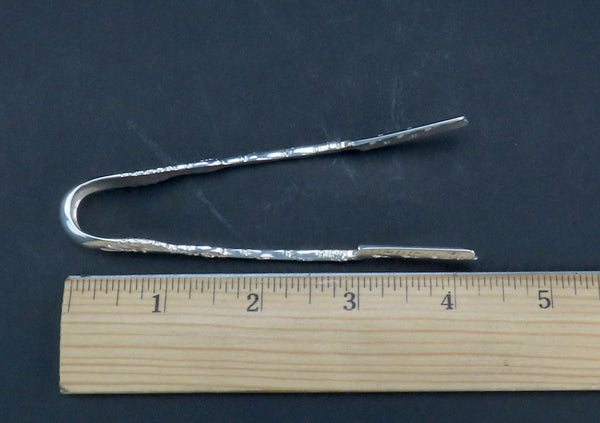 Rare Whiting Sterling Silver Radiant Pat. Asparagus Serving Tongs