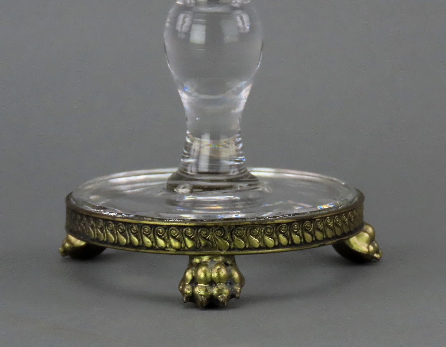 Stunning Pairpoint Glass Crystal Tazza Compote Hand-Cut Floral Pattern