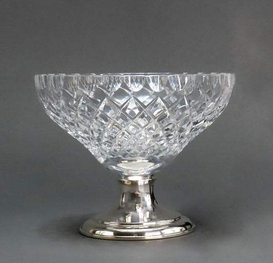 Charming ABP Hawkes Cut Glass Sterling Silver Small Pedestal Bowl Compote