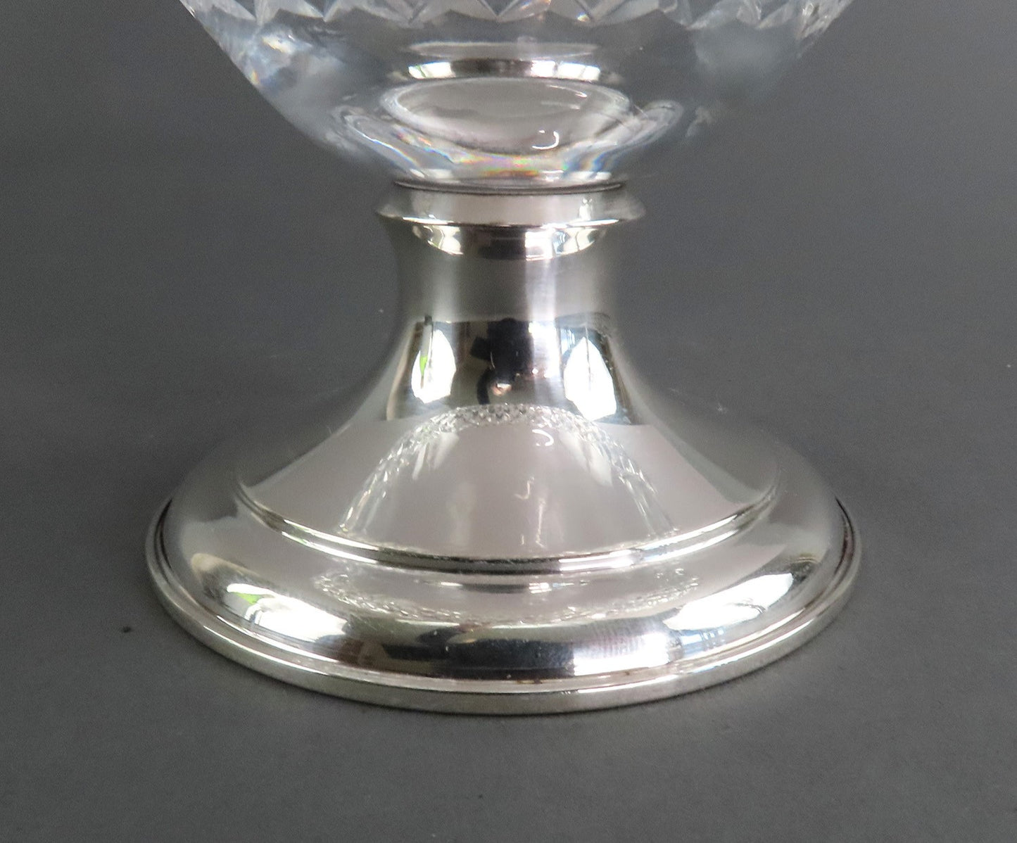 Charming ABP Hawkes Cut Glass Sterling Silver Small Pedestal Bowl Compote
