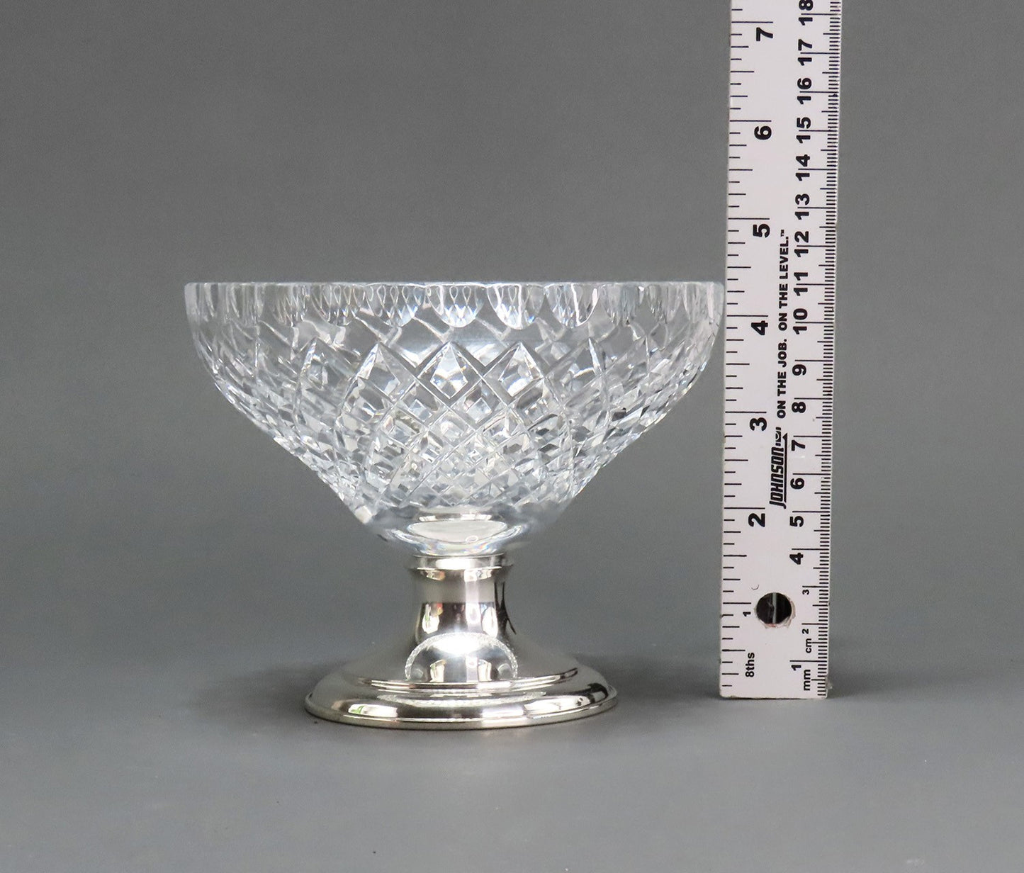 Charming ABP Hawkes Cut Glass Sterling Silver Small Pedestal Bowl Compote