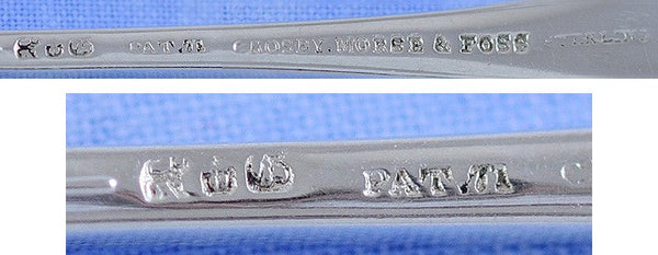 8 Antique c1873 Sterling Silver Gorham Palm Nut Seafood Picks