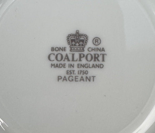 12 Coalport Fanfare Japan 2 Handle Bullion Soups with Under Plates