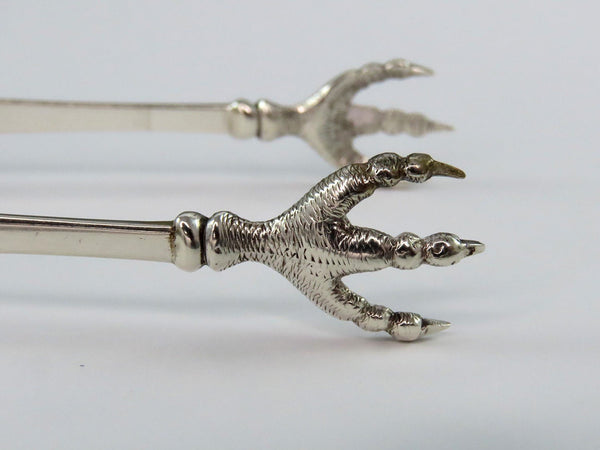 Great Pair c1820s American Coin Silver Sugar Nips Tongs by Pardon Miller