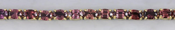 Stylish ~15ct Garnet & 14k Gold Bracelet