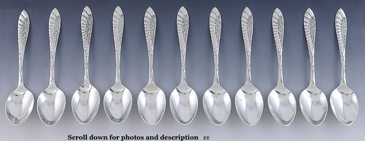 Fabulous Set 11 Towle Sterling Silver Demitasse Spoons Pat. TWS336